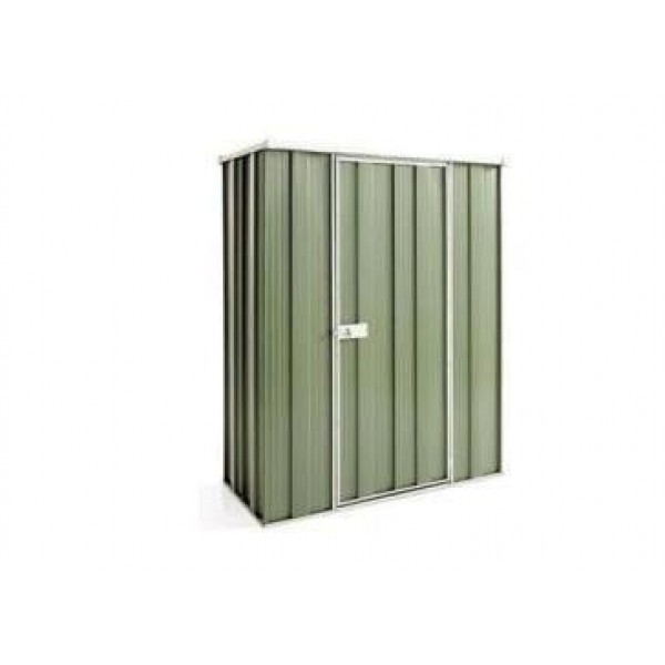 Spanbilt Yardstore F42-S Colour 1.41m x 0.72m x 1.80m Flat Roof Garden Shed Small Garden Sheds